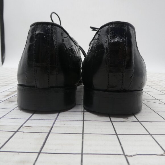 Belvedere Florence Genuine Crocodile Dress Shoes Men\'s Size 10.5 M Vero Cuoio